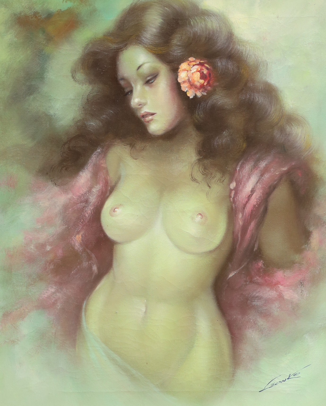 Leonko, oil on canvas, 'Eva', signed, 60 x 50cm